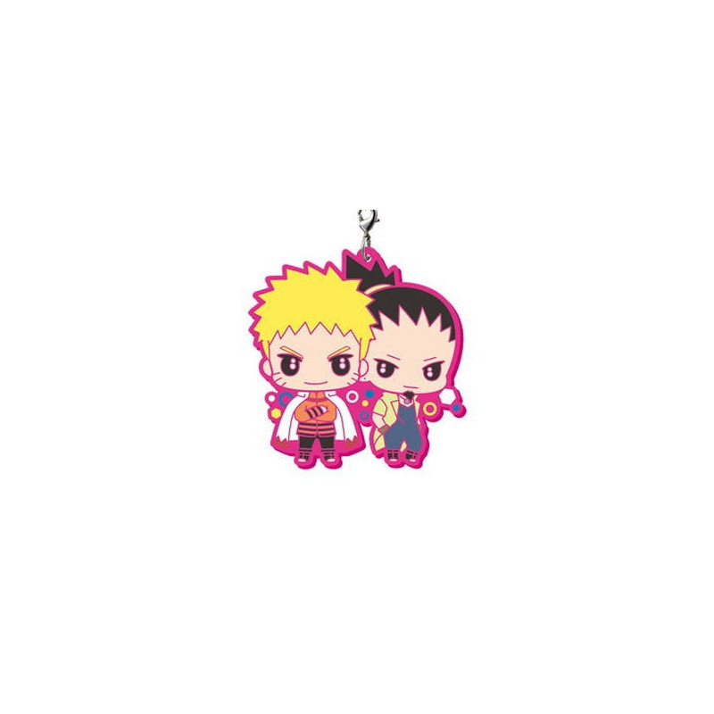 Boruto Naruto Next Generation - Keychain Naruto et Shikamaru Rubber Mascot