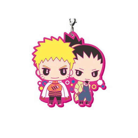 Boruto Naruto Next Generation - Keychain Naruto et Shikamaru Rubber Mascot