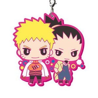Boruto Naruto Next Generation - Keychain Naruto et Shikamaru Rubber Mascot