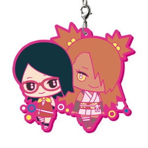 Boruto Naruto Next Generation - Keychain Sarada et Chocho Rubber Mascot