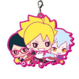 Boruto Naruto Next Generation - Keychain Boruto, Sarada et Mitsuki Rubber Mascot