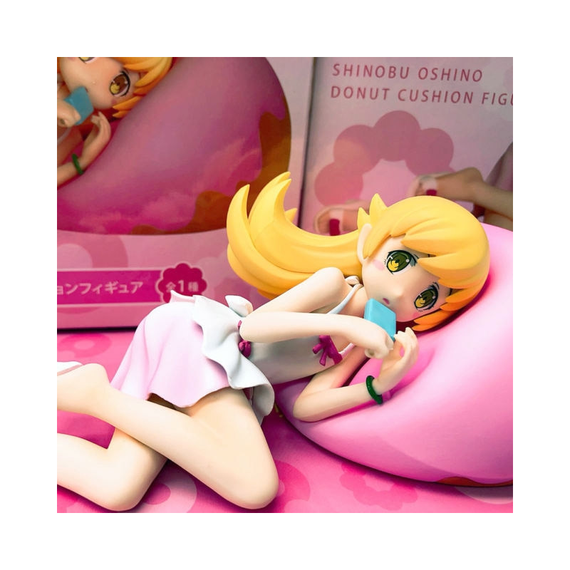 Statues Taito Monogatari Series Shinobu Oshino Donut Cushion Figure Toys Games