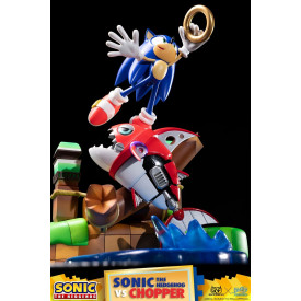 Sonic The Hedgehog - Diorama Sonic VS Chopper Figure