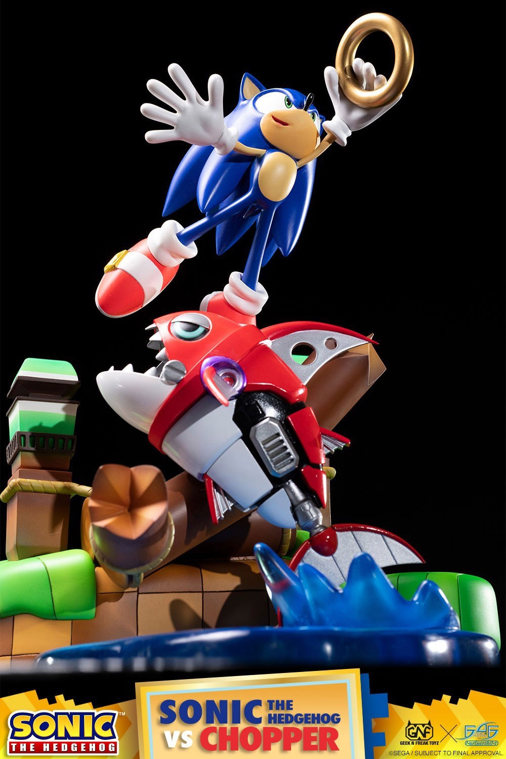 Sonic The Hedgehog - Diorama Sonic VS Chopper Figure