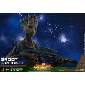 Avengers Infinity War - Groot & Rocket 1/6 Scale Collectible Set Figure