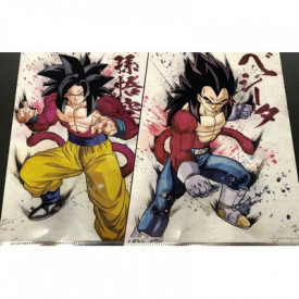 Dragon Ball Super VS Dragon Ball Z - Pochette A4 Secrète Sangoku SSJ 4 & Vegeta SSJ 4 Ichiban Kuji I Prize