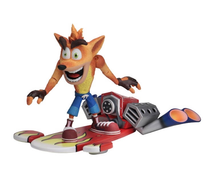 Crash Bandicoot - Figurine Deluxe Crash Bandicoot With Jet Board
