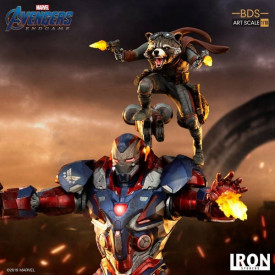 Avengers Endgame - Statue Iron Patriot & Rocket BDS Art Scale 1/10