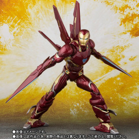 Avengers Infinity War - Figurine Iron Man Mark 50 S.H.Figuarts Nano Weapon Set