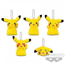Pokémon - Peluche Strap Pikachu Mania Ver.D Amoureux