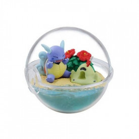 Pokemon - Figurine Carabaffe & Bacabouh Pokéball Terrarium Collection Four Seasons