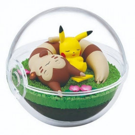 Pokemon - Figurine Pikachu & Fouinar Pokéball Terrarium Vol.8