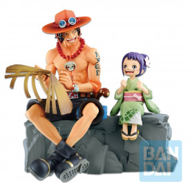 One Piece – Figurine Portgas D Ace & Otama Memorial Vignette Ichibancho Wano Country 2nd Act