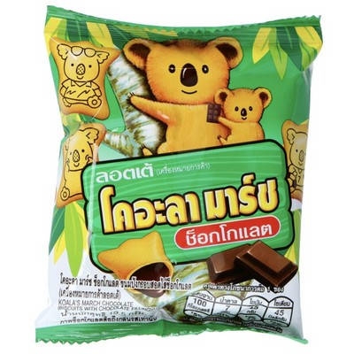 Lotte Koala No March Goût Chocolat Small Pack 19,5Gr Lotte Koala No March Goût Chocolat Small Pack 19,5Gr