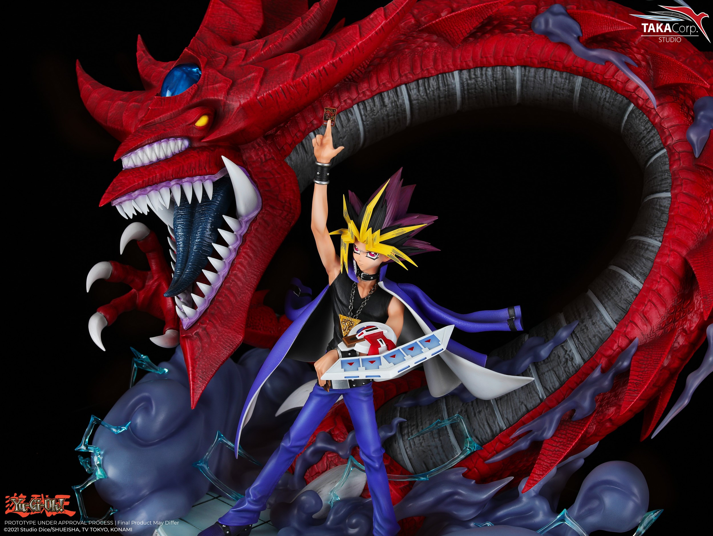 Statue Yugi et Slifer, le Dragon Céleste YuGiOh ! Taka Corp Studio