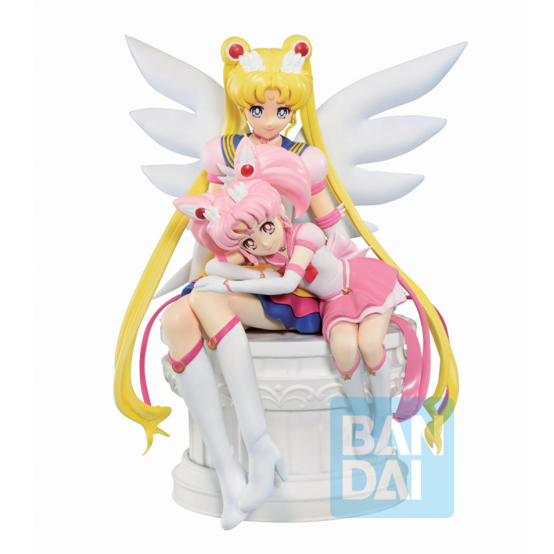 Sailor Moon Eternal - Figurine Eternal Sailor Moon & Eternal Sailor Chibi Moon Ichibansho Eternal Sailor Guardians