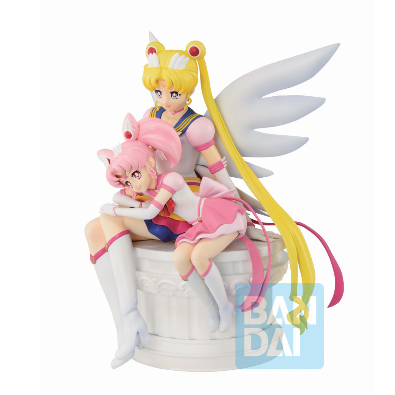 Sailor Moon Eternal - Figurine Eternal Sailor Moon & Eternal Sailor Chibi Moon Ichibansho Eternal Sailor Guardians