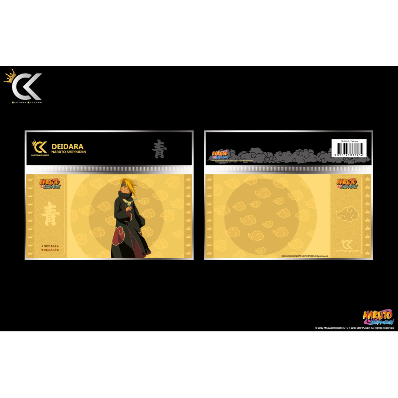 Ticket D'Or Deidara - Naruto Shippuden - Collection 2