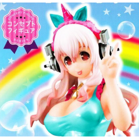 Super Sonico - Figurine Super Sonico Unicorn Blue Ver.