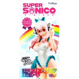 Super Sonico - Figurine Super Sonico Unicorn Blanc Ver.