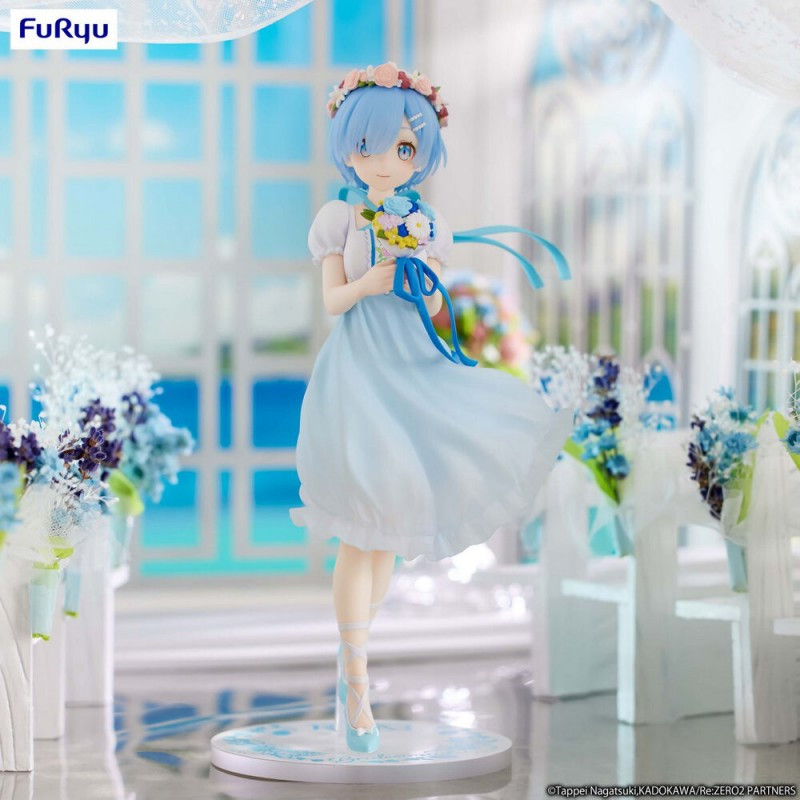 Re Zero Starting Life In Another World - Figurine Rem Trio-Try-iT Figure Bridesmaid Ver.