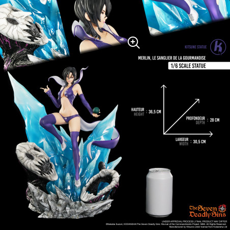 The Seven Deadly Sins - Statue Merlin, le Sanglier de la Gourmandise