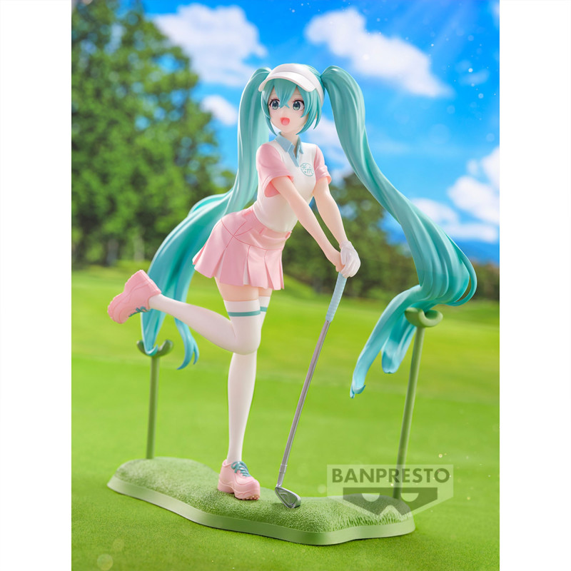 Figurine Hatsune Miku - Vocaloid - Holiday Memories Figure Collection Golf Ver.