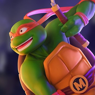 LES TORTUES NINJA - MICHELANGELO ULTIMATES ACTION FIGURE 18 CM