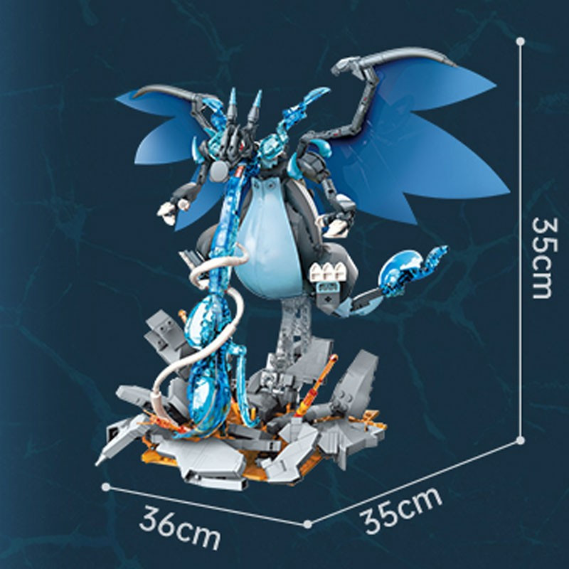 Pokemon - Figurine Méga-Dracaufeu X Keeppley Block