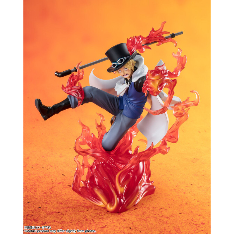 One Piece - Figurine Sabo Figuarts Zero Extra Battle Sabo Fire Fist Rook Check