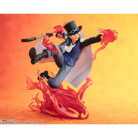 One Piece - Figurine Sabo Figuarts Zero Extra Battle Sabo Fire Fist Rook Check