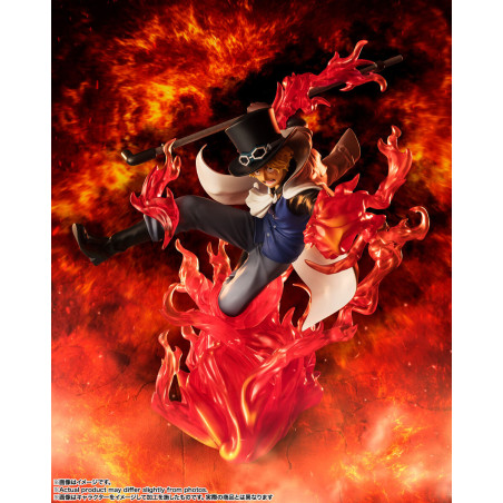 One Piece - Figurine Sabo Figuarts Zero Extra Battle Sabo Fire Fist Rook Check