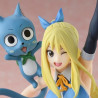 Fairy Tail - Figurine Lucy Heartfilia & Happy Wink Ver. 1/8