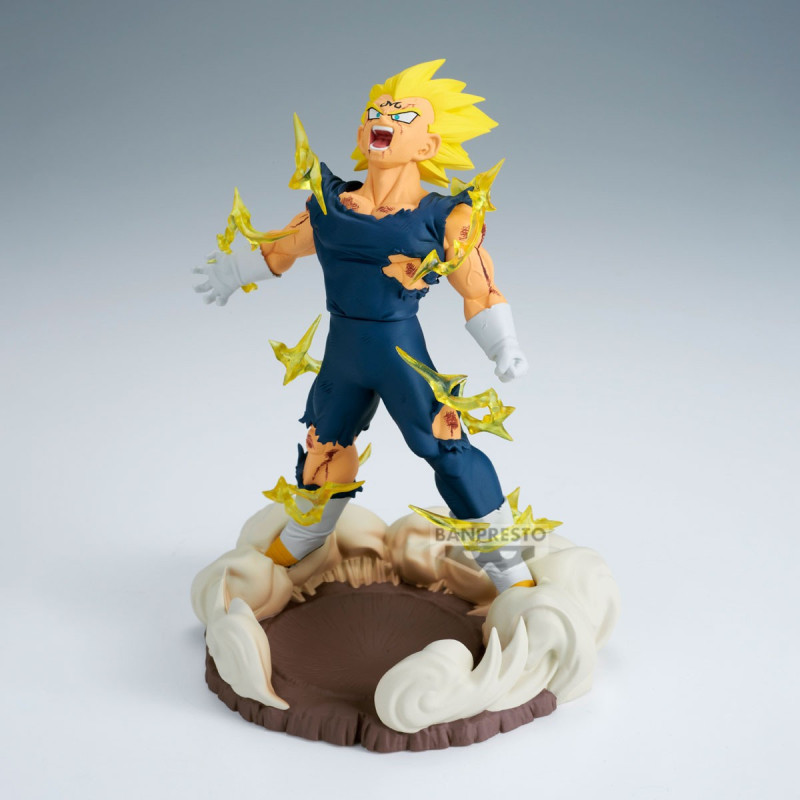 Figurine Dragon Ball Z – Majin Vegeta 27 Cm – 2 Têtes Interchangeables – LEDs