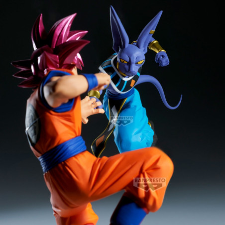 Dragon Ball Super - Figurine Beerus Match Makers VS Son Goku Ssj God