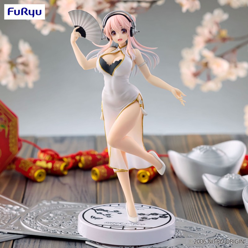 Figurine Sonico - Super Sonico - Trio-Try-iT Figure White China Dress Ver.