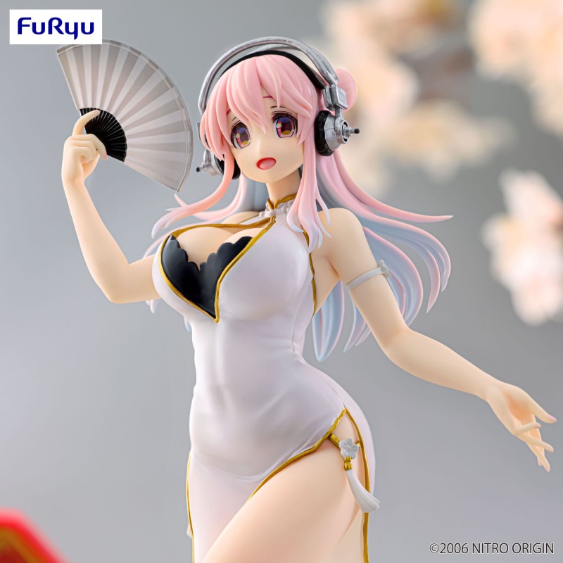 Figurine Sonico - Super Sonico - Trio-Try-iT Figure White China Dress Ver.