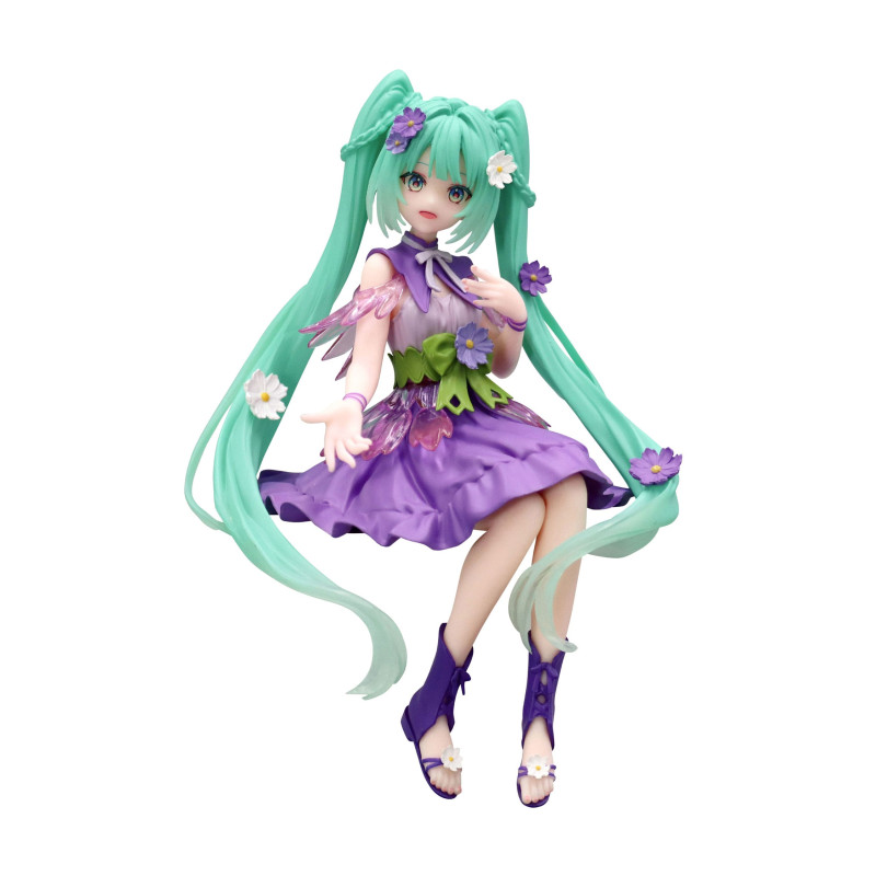 Figurine Hatsune Miku - Vocaloid - Noodle Stopper Figure Flower Fairy Purple Cosmos