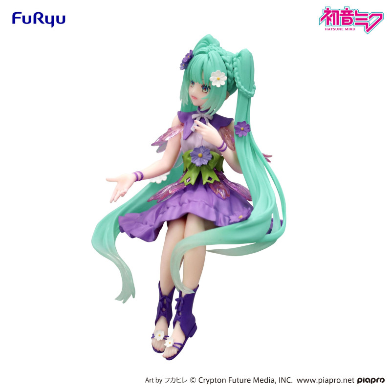 Figurine Hatsune Miku - Vocaloid - Noodle Stopper Figure Flower Fairy Purple Cosmos