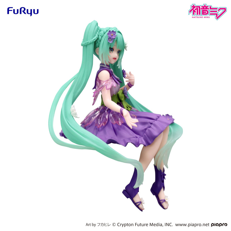 Figurine Hatsune Miku - Vocaloid - Noodle Stopper Figure Flower Fairy Purple Cosmos
