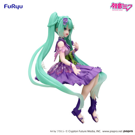 Figurine Hatsune Miku - Vocaloid - Noodle Stopper Figure Flower Fairy Purple Cosmos