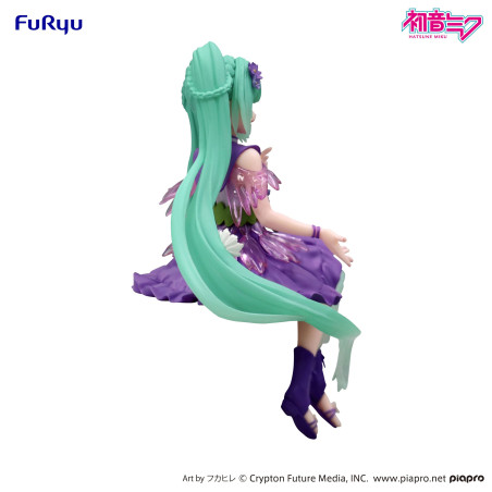 Figurine Hatsune Miku - Vocaloid - Noodle Stopper Figure Flower Fairy Purple Cosmos