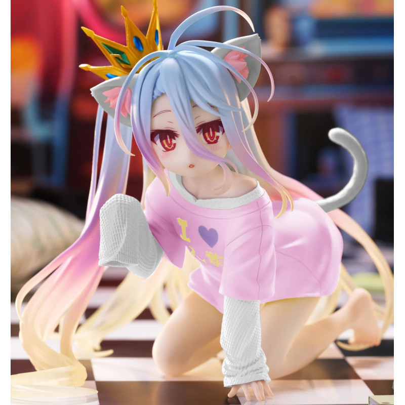 No Game No Life - Figurine Shiro Desktop Cute Cat Ear Shirt Ver.