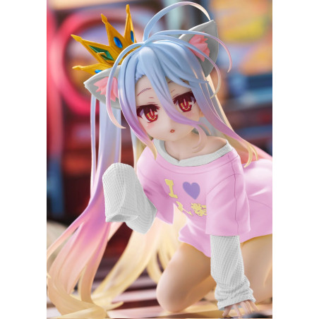No Game No Life - Figurine Shiro Desktop Cute Cat Ear Shirt Ver.