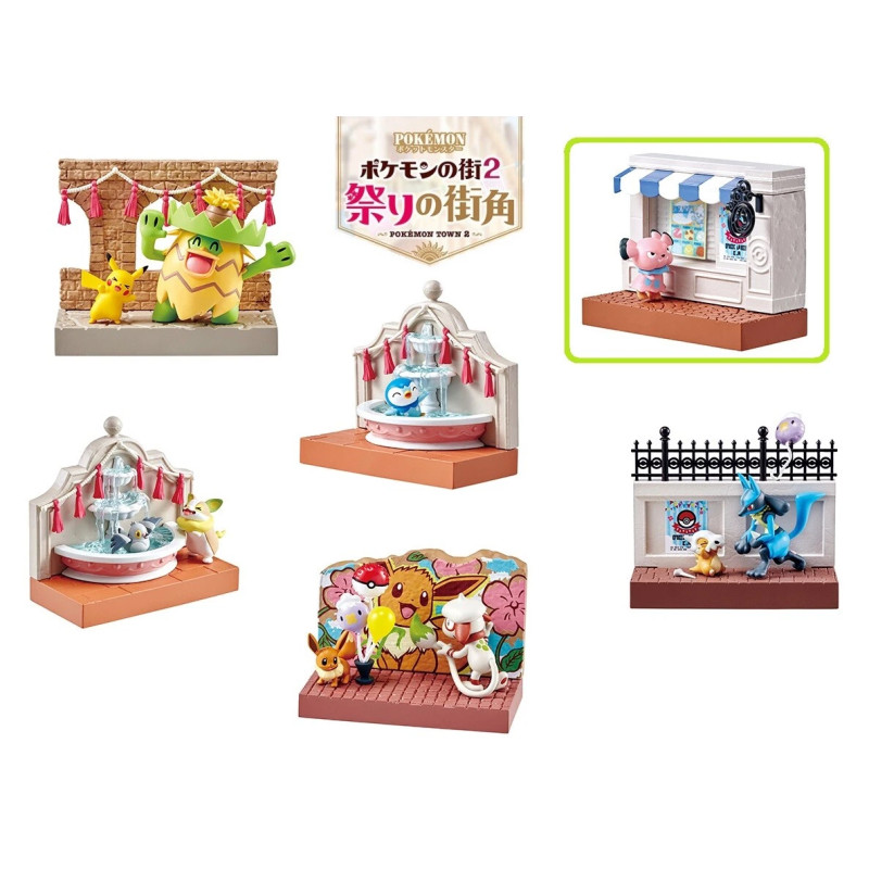 Figurines Snubbull - Pokemon Town 2 Festival Street Corner