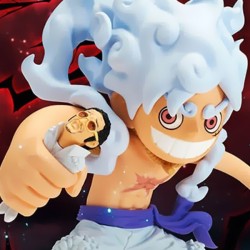 One Piece – Figurine Monkey D. Luffy & Borsalino Kizaru Mega WCF
